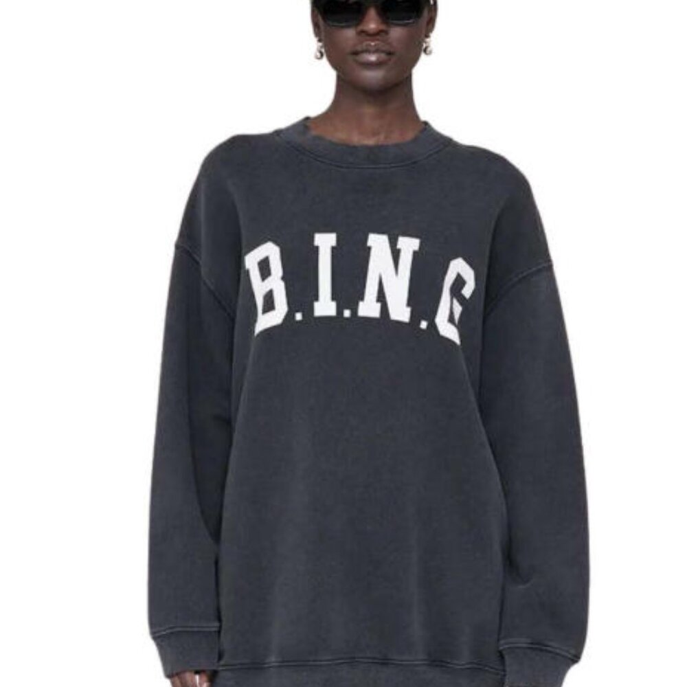 Anine Bing Tyler Sweatshirt - Bing/Washed Black